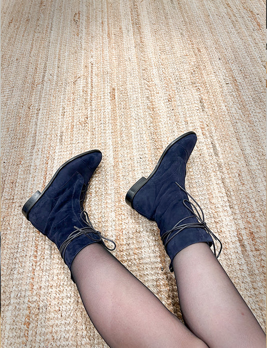 Milano - Navy suede