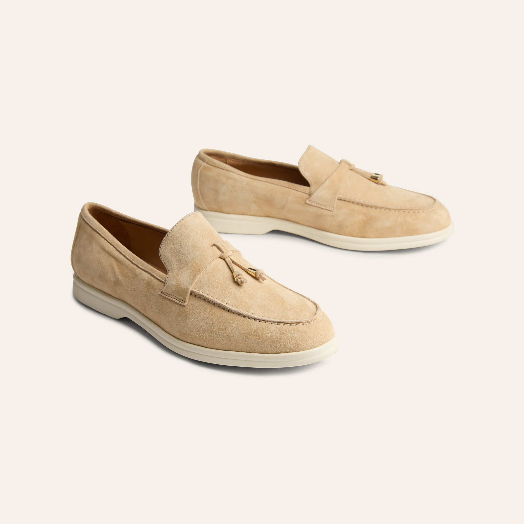 Lisa Tassels- Sand Suede