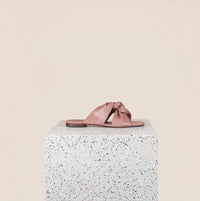 Rodi Leather Sandals in Dusty Rose Side