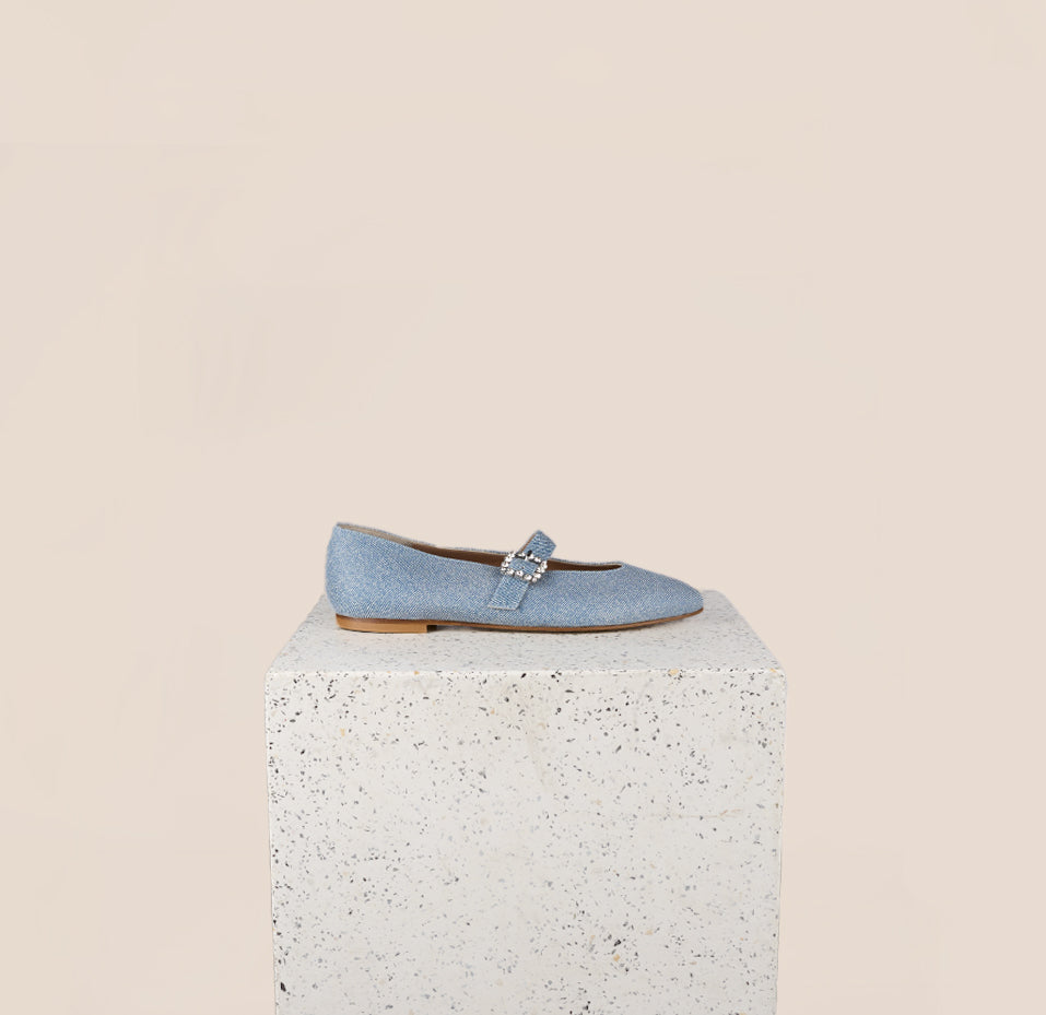 Scala Denim blue mary janes