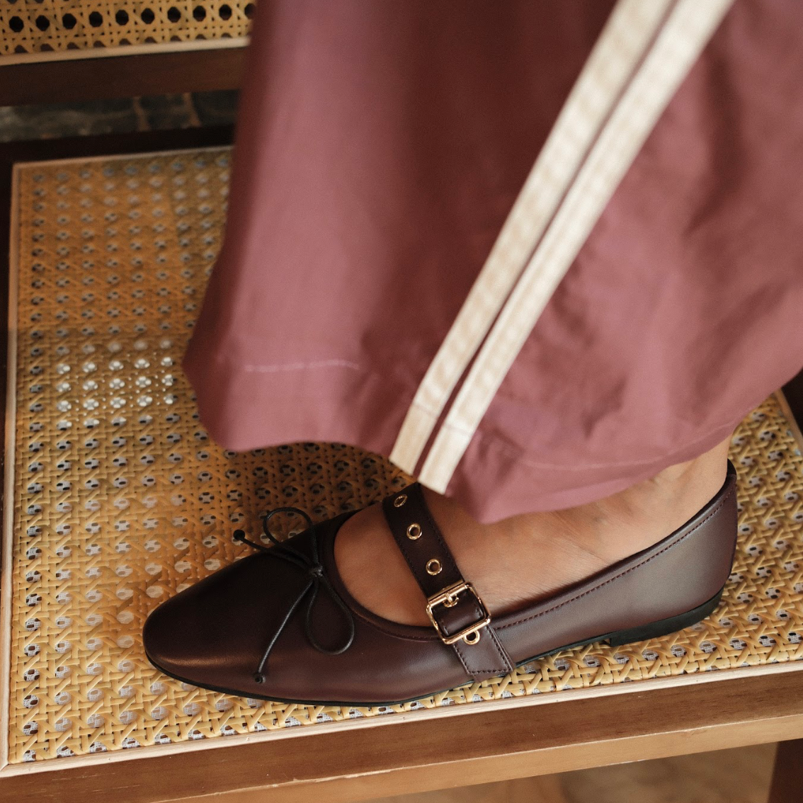 Como Buckle - Wine Leather