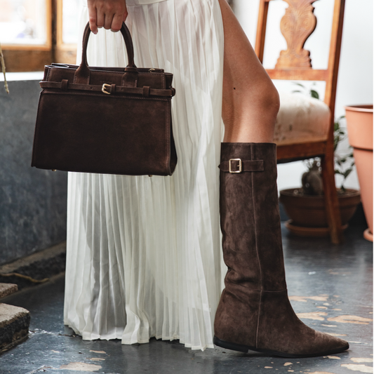 Bergamo Chocolate Suede