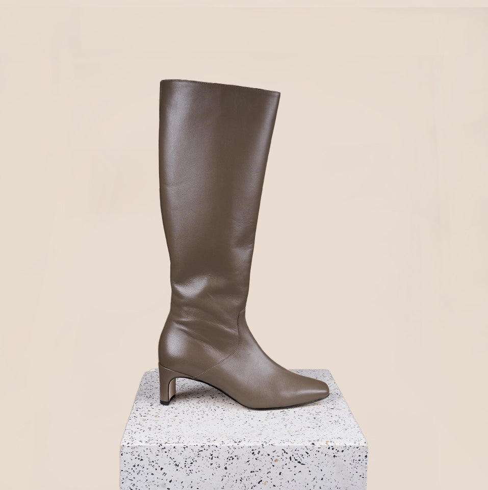 Stella - Dark Taupe Calf Leather