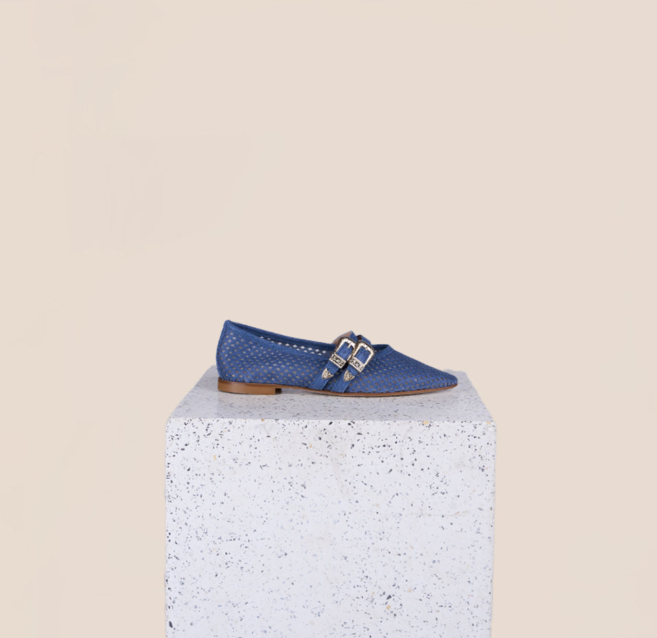 Udine - Perforated Dark Denim