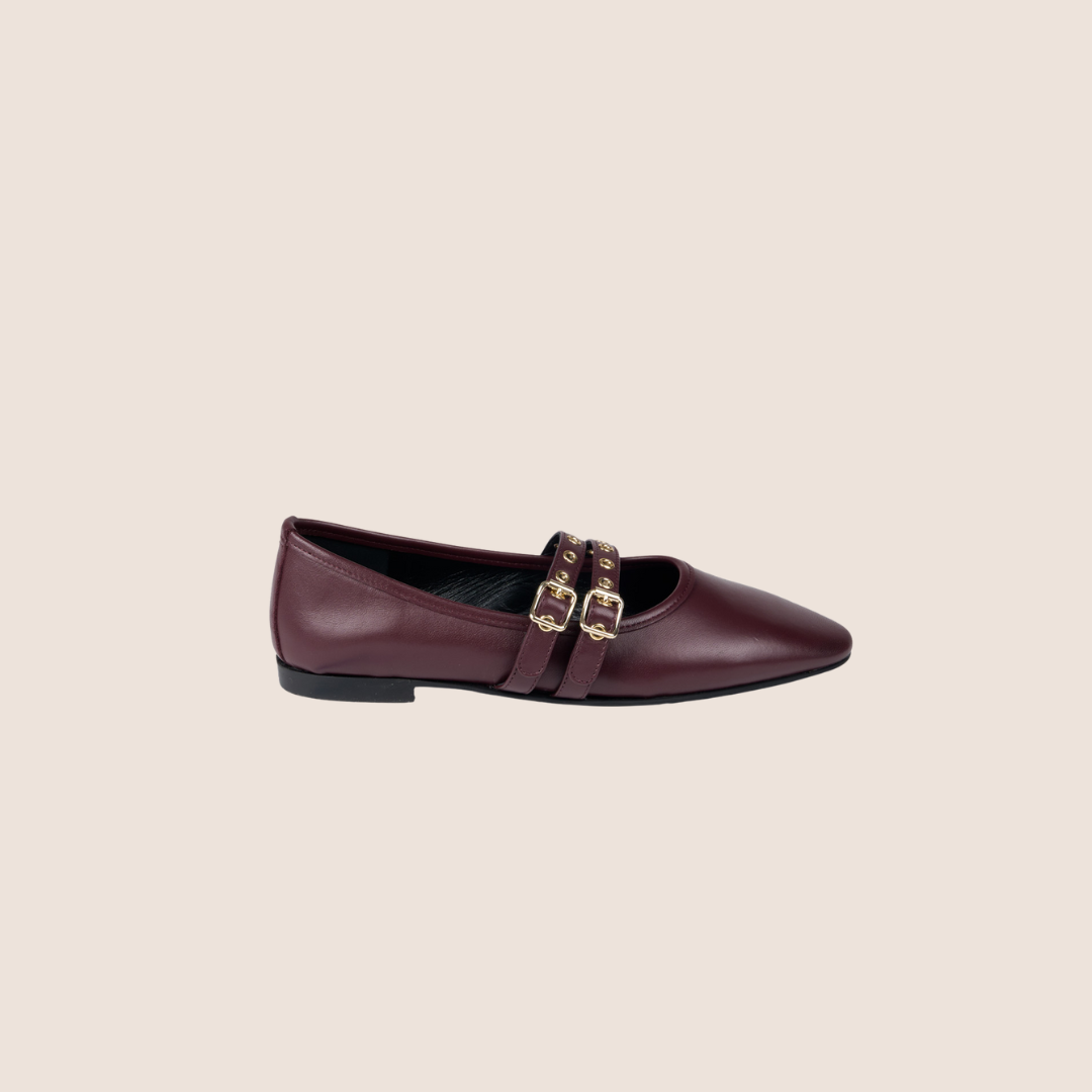 Como 2 Buckle - Wine Leather
