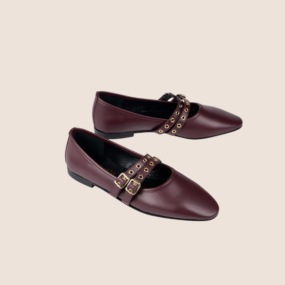 Como 2 Buckle - Wine Leather