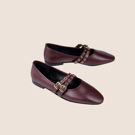 Como 2 Buckle - Wine Leather