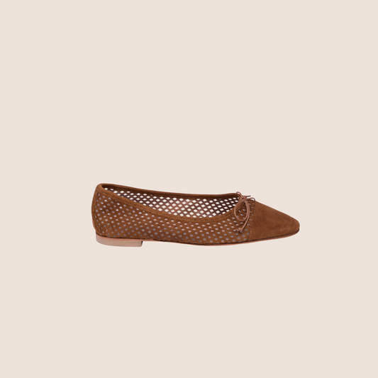 Como - Perforated Amaretto Suede (cap toe)