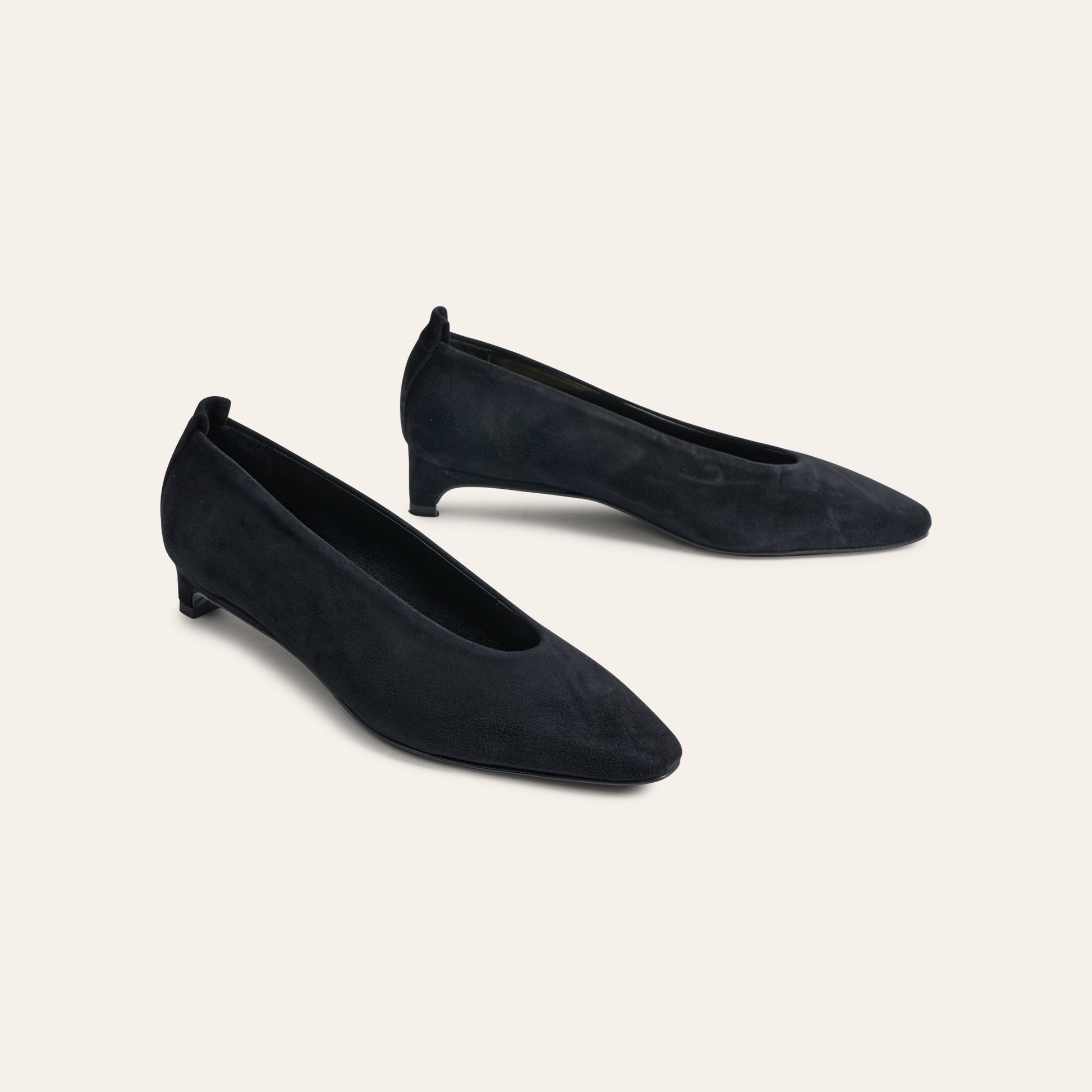 Treviso Heel - Black Suede