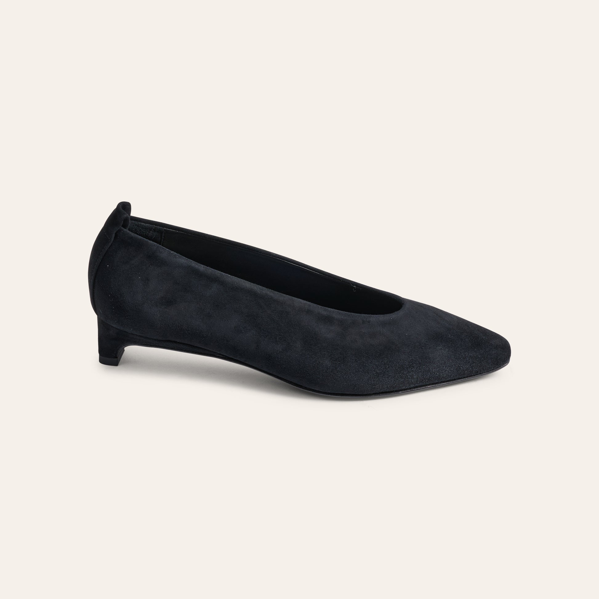 Treviso Heel - Black Suede