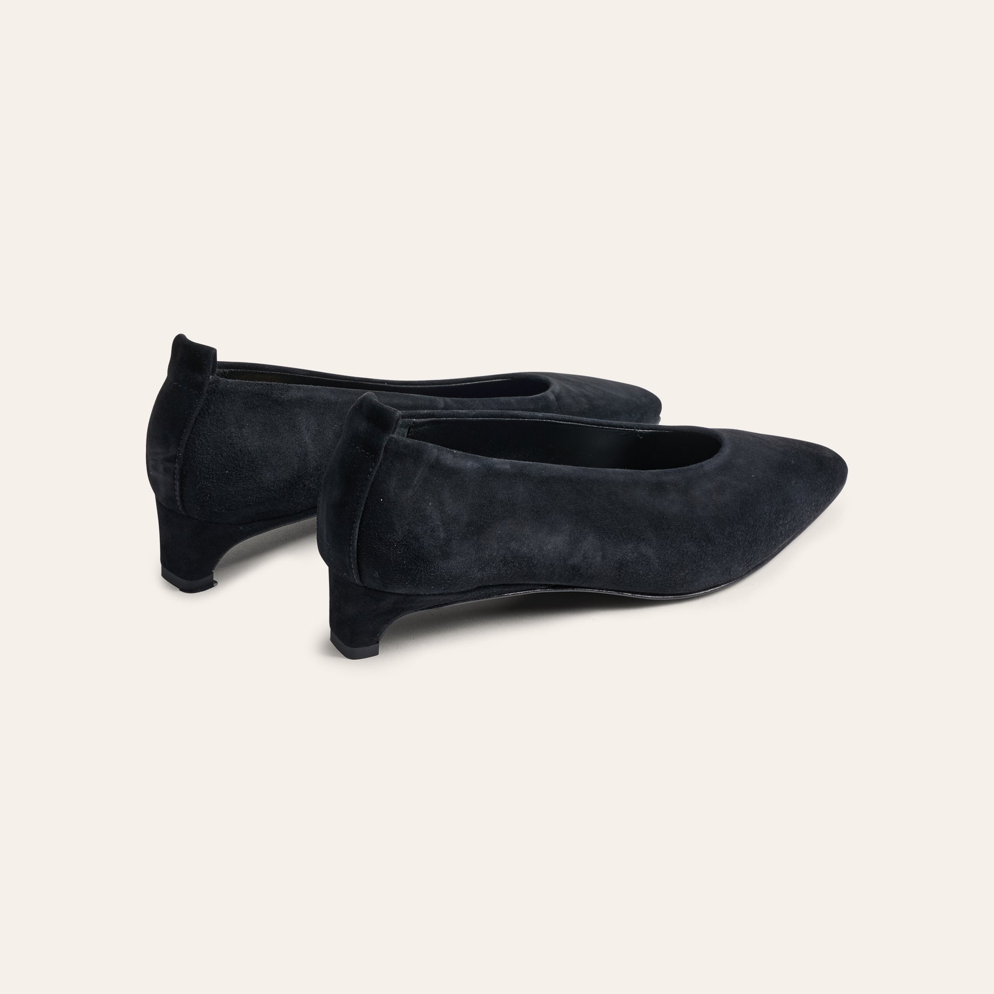 Treviso Heel - Black Suede