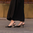 Load image into Gallery viewer, Emma - Black Mesh /Leather
