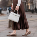 Load image into Gallery viewer, Como - Perforated Taupe (cap toe)
