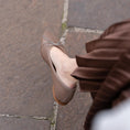 Load image into Gallery viewer, Como - Perforated Taupe (cap toe)
