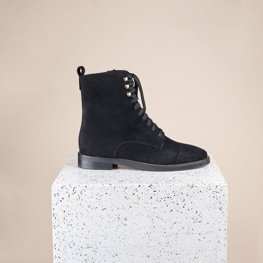 Catania Black Suede Side