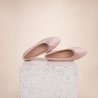 Italian Leather Ballet Flat - Como in Blush
