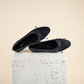 Load image into Gallery viewer, Como - Blue Tweed/Black Suede
