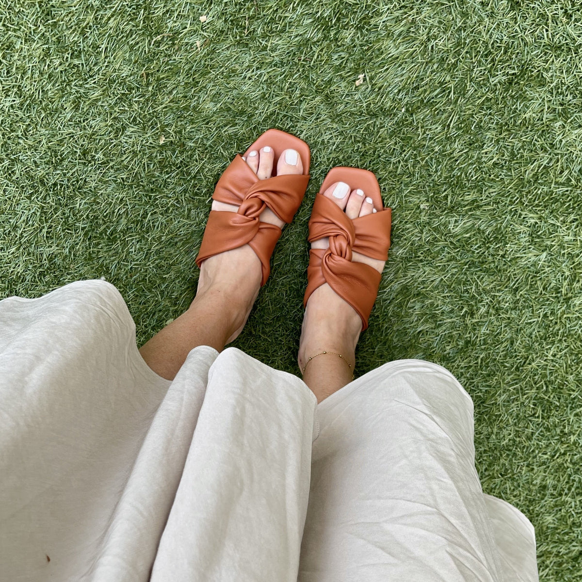 Rodi - Terracotta Nappa Sandals