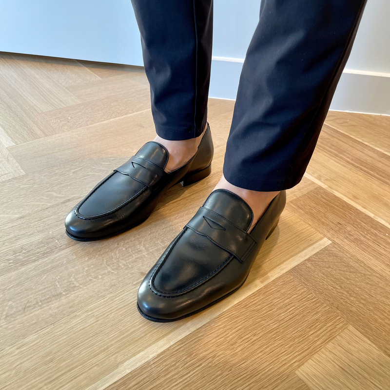 Todi Men s Penny Loafer Smooth Black
