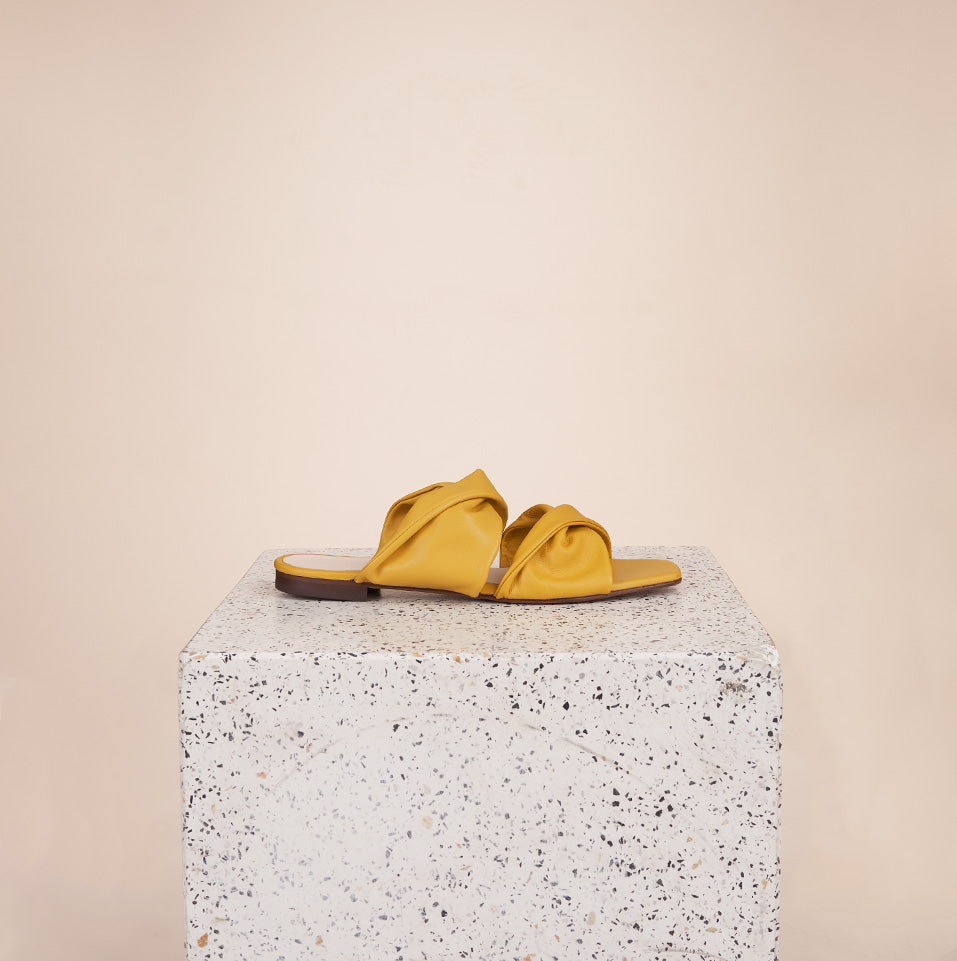 Lido - Mustard Nappa Sandals