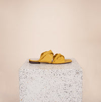 Lido - Mustard Nappa Sandals SAMPLE SALE - FINAL SALE