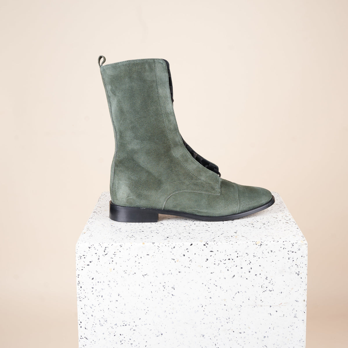 Milano - Army Green Suede