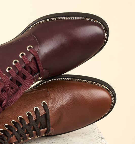 Asti Due - Cognac Pebbled Leather