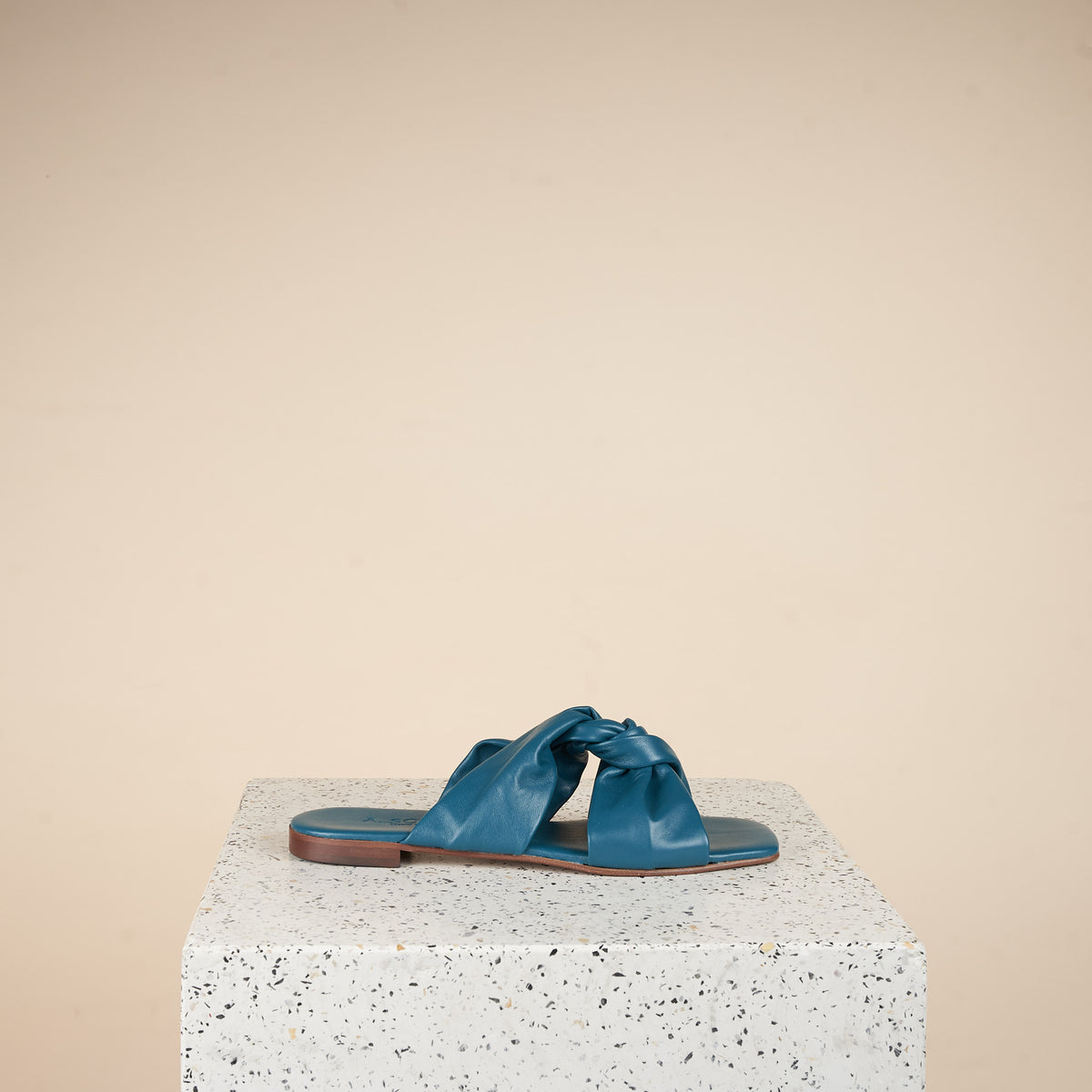 Rodi - Ocean Blue Nappa Sandals