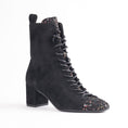 Load image into Gallery viewer, Venezia - Black Suede/Floral
