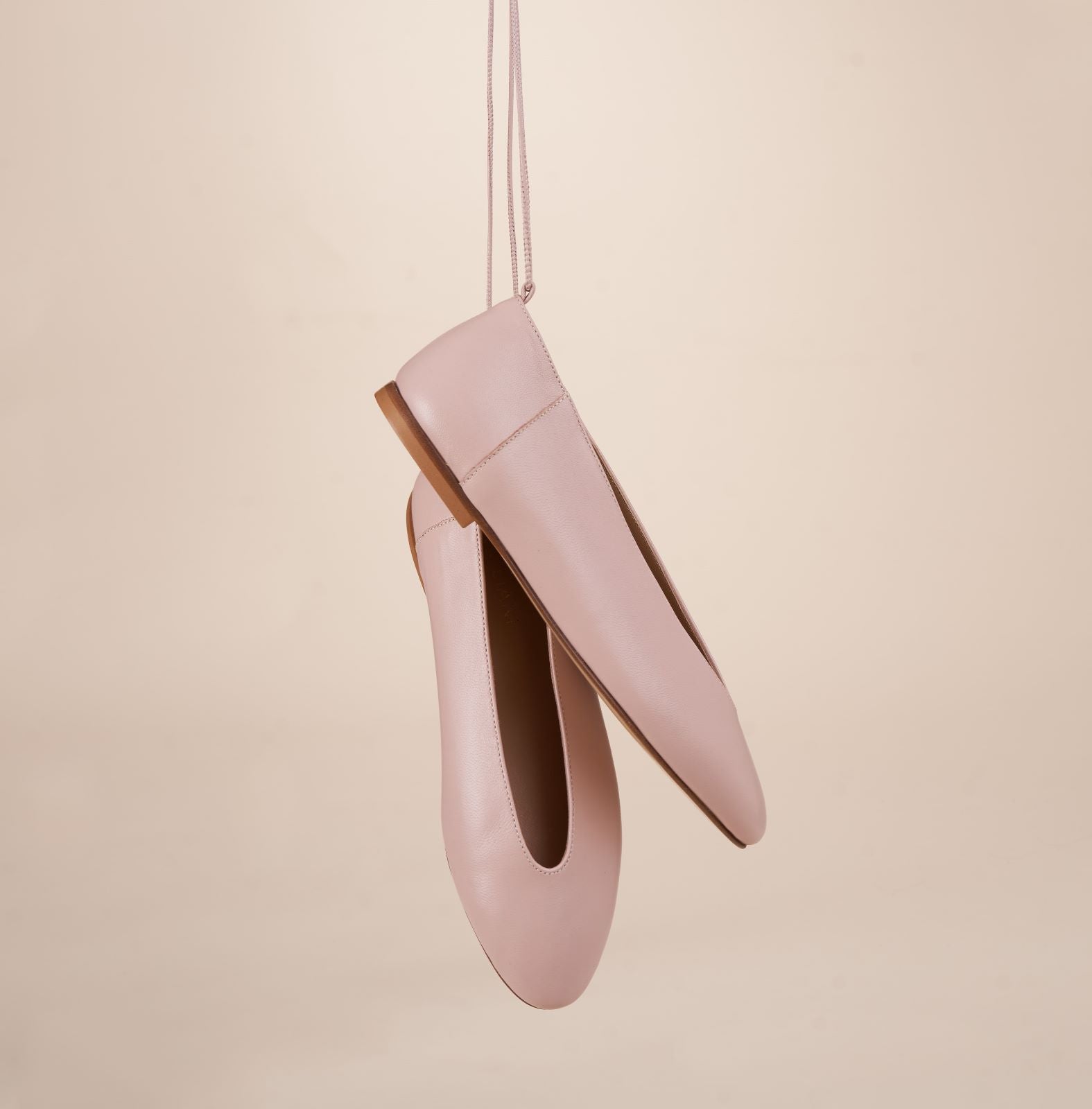 Scala Ties Light Pink Flats